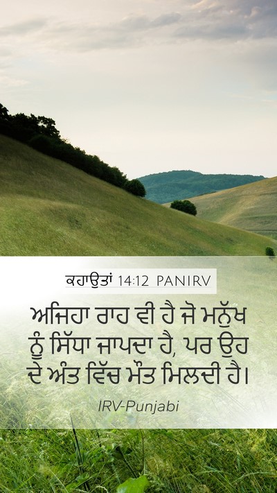 ਕਹਾਉਤਾਂ 14:12 PANIRV Bible Verse Image