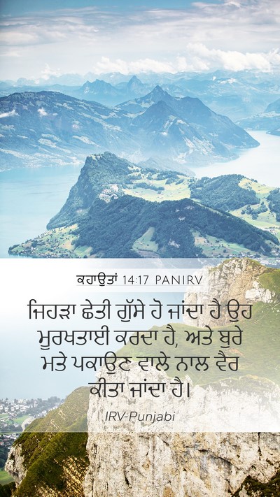 ਕਹਾਉਤਾਂ 14:17 PANIRV Bible Verse Image