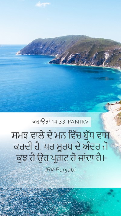 ਕਹਾਉਤਾਂ 14:33 PANIRV Bible Verse Image