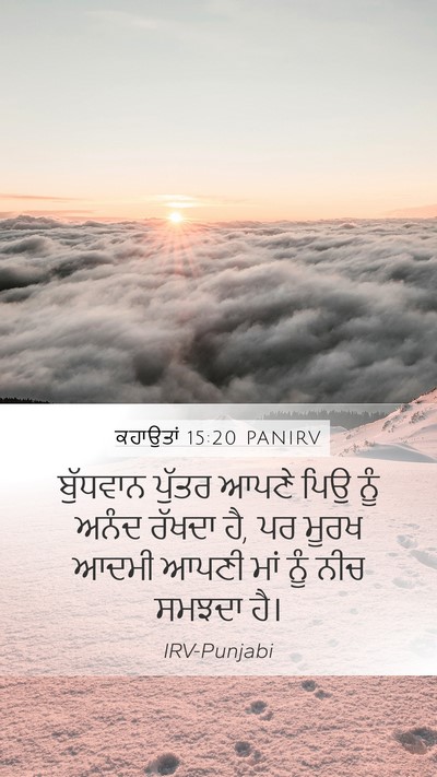 ਕਹਾਉਤਾਂ 15:20 PANIRV Bible Verse Image