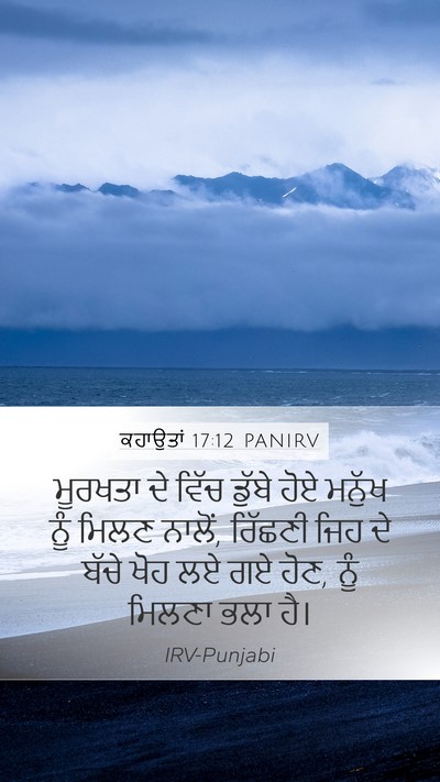 ਕਹਾਉਤਾਂ 17:12 PANIRV Bible Verse Image