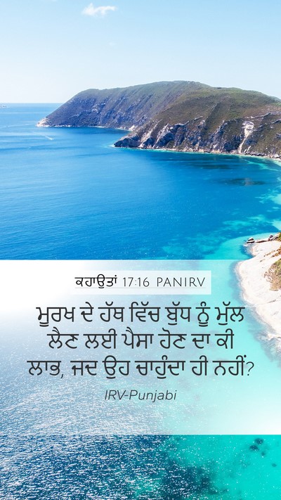 ਕਹਾਉਤਾਂ 17:16 PANIRV Bible Verse Image