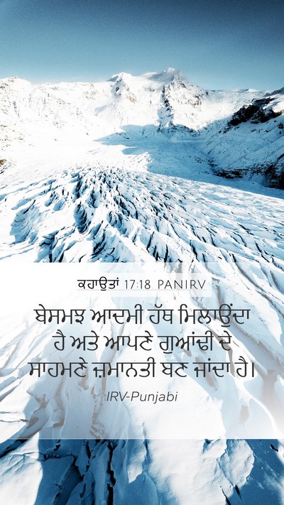 ਕਹਾਉਤਾਂ 17:18 PANIRV Bible Verse Image