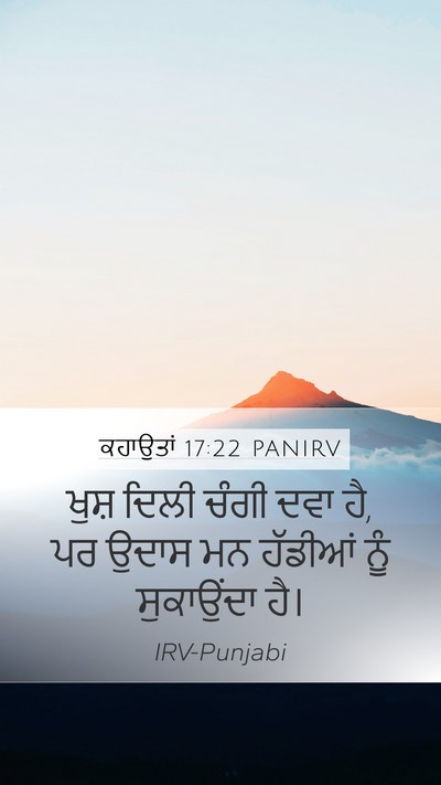 ਕਹਾਉਤਾਂ 17:22 PANIRV Bible Verse Image