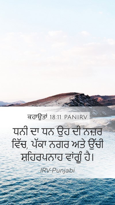 ਕਹਾਉਤਾਂ 18:11 PANIRV Bible Verse Image