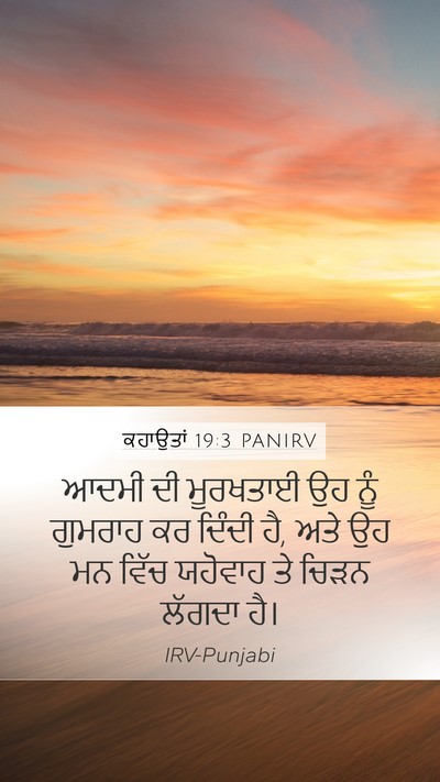 ਕਹਾਉਤਾਂ 19:3 PANIRV Bible Verse Image