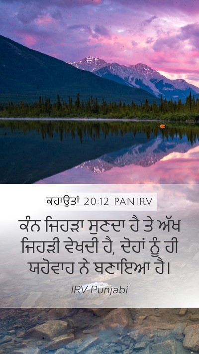 ਕਹਾਉਤਾਂ 20:12 PANIRV Bible Verse Image
