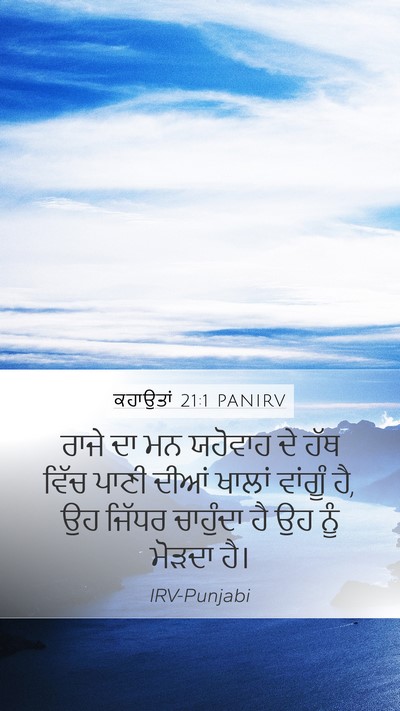 ਕਹਾਉਤਾਂ 21:1 PANIRV Bible Verse Image