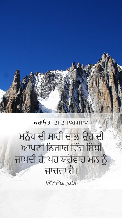 ਕਹਾਉਤਾਂ 21:2 PANIRV Bible Verse Image