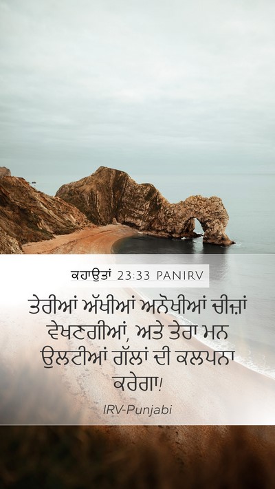 ਕਹਾਉਤਾਂ 23:33 PANIRV Bible Verse Image