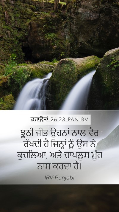 ਕਹਾਉਤਾਂ 26:28 PANIRV Bible Verse Image