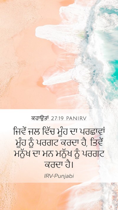 ਕਹਾਉਤਾਂ 27:19 PANIRV Bible Verse Image
