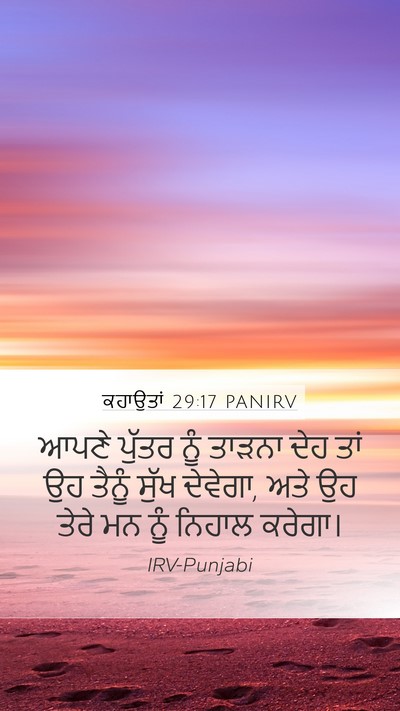 ਕਹਾਉਤਾਂ 29:17 PANIRV Bible Verse Image