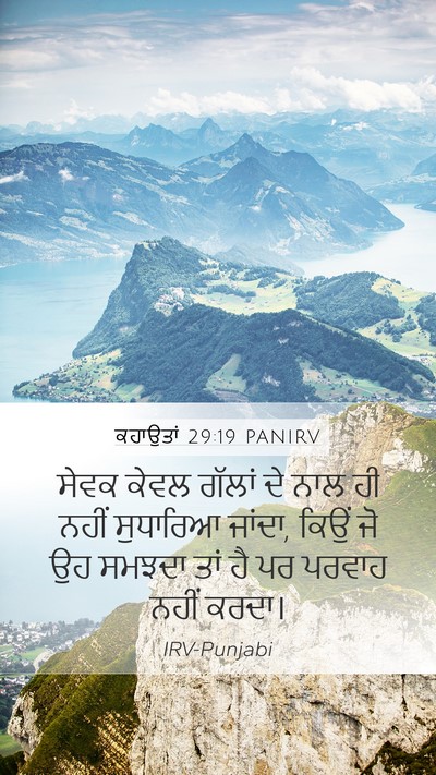 ਕਹਾਉਤਾਂ 29:19 PANIRV Bible Verse Image