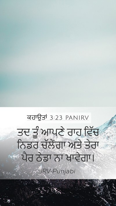 ਕਹਾਉਤਾਂ 3:23 PANIRV Bible Verse Image
