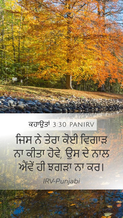 ਕਹਾਉਤਾਂ 3:30 PANIRV Bible Verse Image
