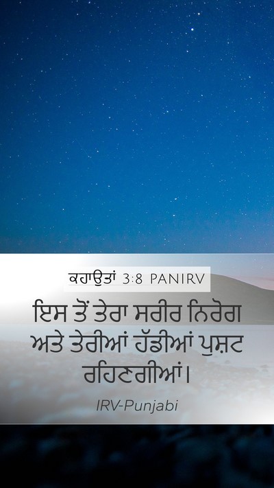 ਕਹਾਉਤਾਂ 3:8 PANIRV Bible Verse Image