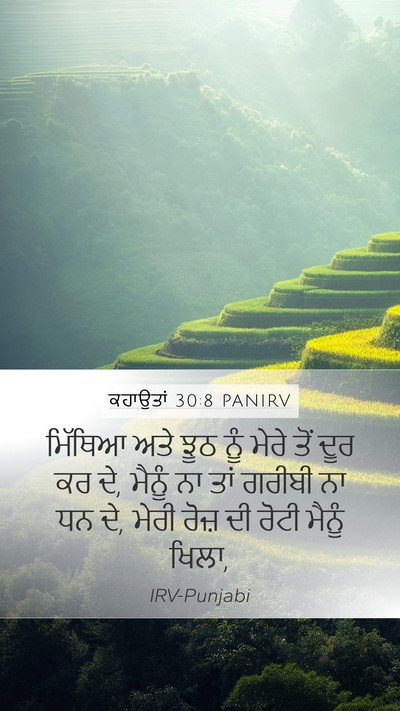 ਕਹਾਉਤਾਂ 30:8 PANIRV Bible Verse Image