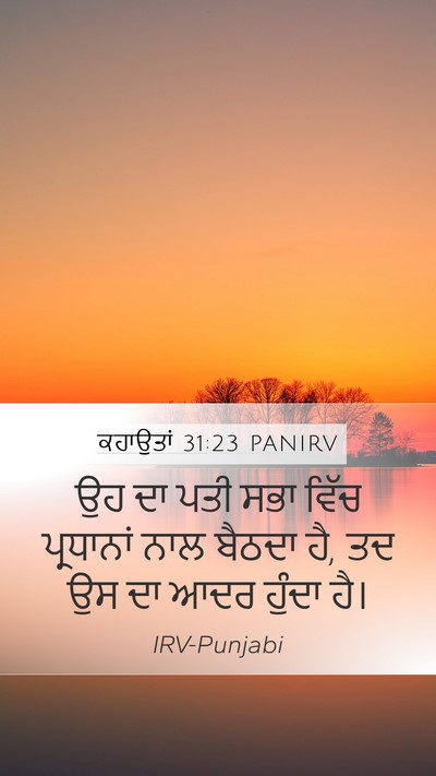 ਕਹਾਉਤਾਂ 31:23 PANIRV Bible Verse Image