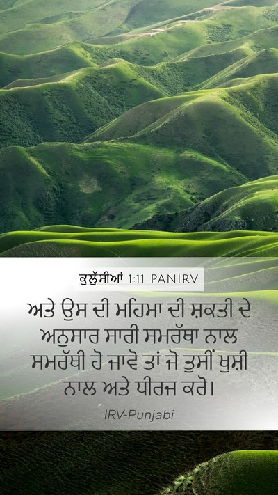 ਕੁਲੁੱਸੀਆਂ 1:11 PANIRV Bible Verse Image