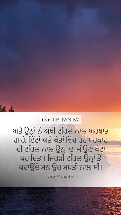 ਖ਼ਰੋਜ 1:14 PANIRV Bible Verse Image