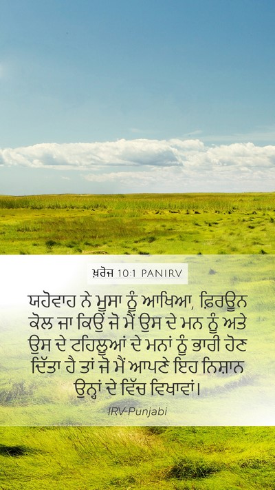 ਖ਼ਰੋਜ 10:1 PANIRV Bible Verse Image
