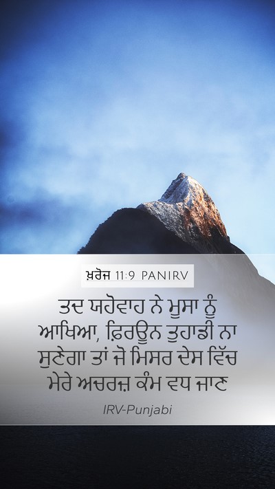 ਖ਼ਰੋਜ 11:9 PANIRV Bible Verse Image
