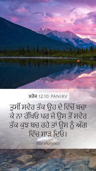 ਖ਼ਰੋਜ 12:10 PANIRV Bible Verse Image