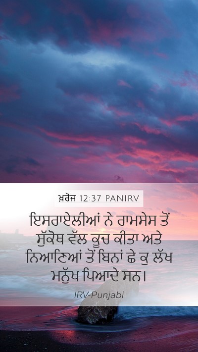 ਖ਼ਰੋਜ 12:37 PANIRV Bible Verse Image