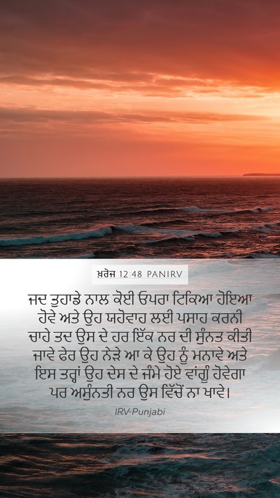 ਖ਼ਰੋਜ 12:48 PANIRV Bible Verse Image
