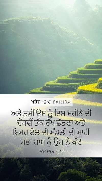 ਖ਼ਰੋਜ 12:6 PANIRV Bible Verse Image