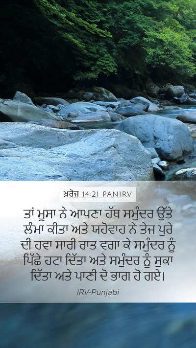 ਖ਼ਰੋਜ 14:21 PANIRV Bible Verse Image