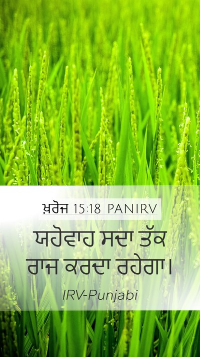 ਖ਼ਰੋਜ 15:18 PANIRV Bible Verse Image