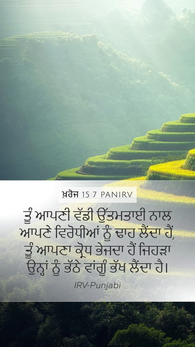 ਖ਼ਰੋਜ 15:7 PANIRV Bible Verse Image