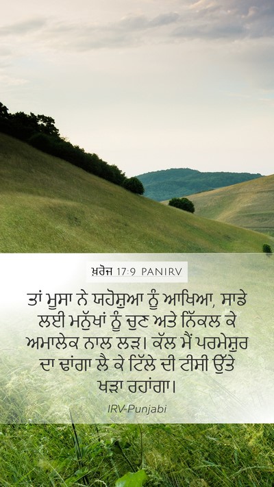 ਖ਼ਰੋਜ 17:9 PANIRV Bible Verse Image