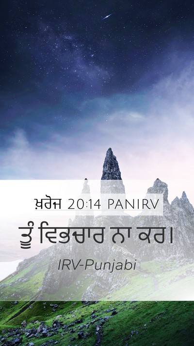 ਖ਼ਰੋਜ 20:14 PANIRV Bible Verse Image