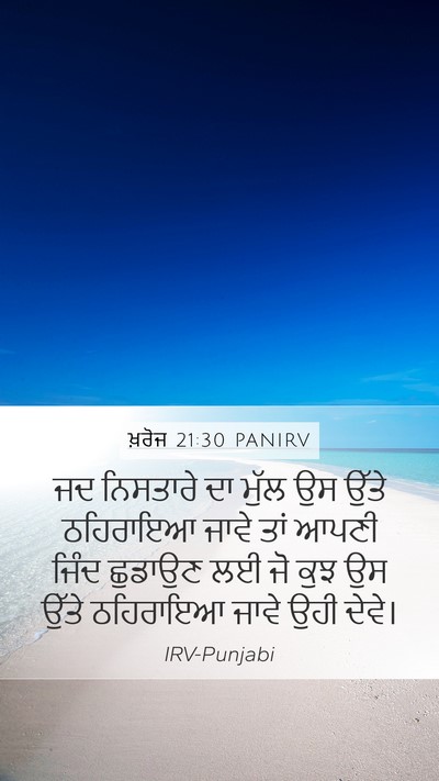 ਖ਼ਰੋਜ 21:30 PANIRV Bible Verse Image
