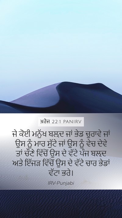 ਖ਼ਰੋਜ 22:1 PANIRV Bible Verse Image