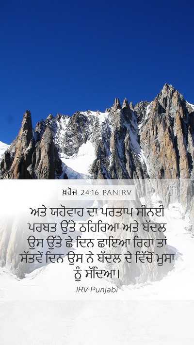 ਖ਼ਰੋਜ 24:16 PANIRV Bible Verse Image