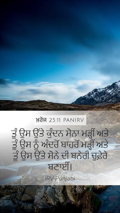 ਖ਼ਰੋਜ 25:11 PANIRV Bible Verse Image