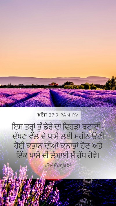 ਖ਼ਰੋਜ 27:9 PANIRV Bible Verse Image