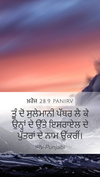 ਖ਼ਰੋਜ 28:9 PANIRV Bible Verse Image