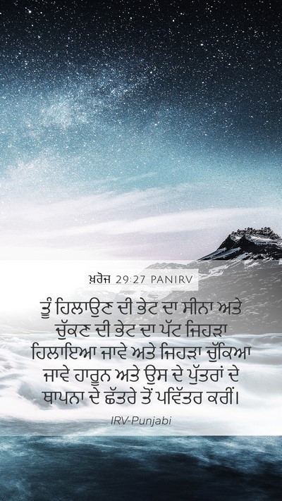 ਖ਼ਰੋਜ 29:27 PANIRV Bible Verse Image