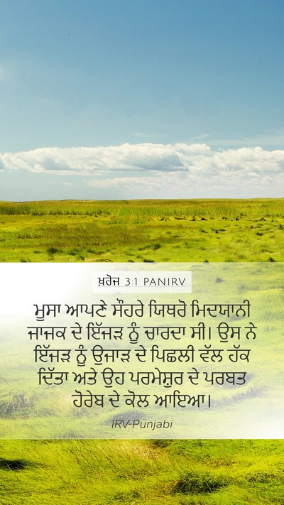ਖ਼ਰੋਜ 3:1 PANIRV Bible Verse Image