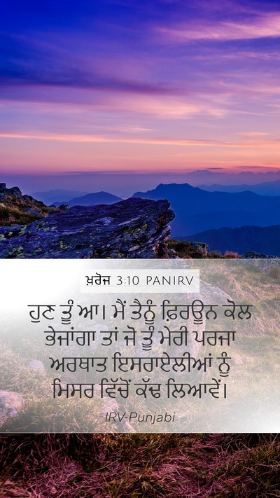 ਖ਼ਰੋਜ 3:10 PANIRV Bible Verse Image