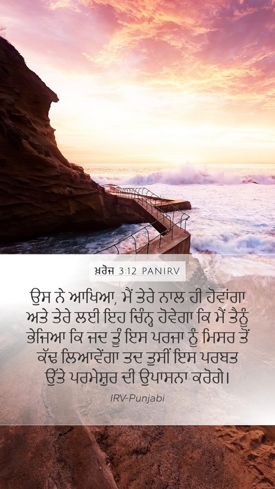 ਖ਼ਰੋਜ 3:12 PANIRV Bible Verse Image
