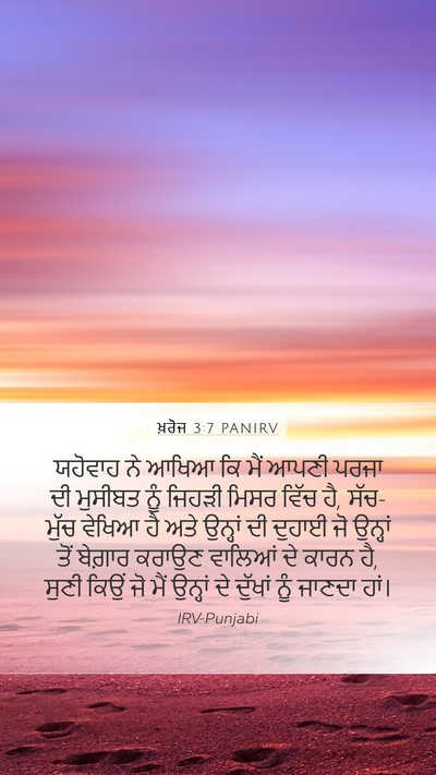 ਖ਼ਰੋਜ 3:7 PANIRV Bible Verse Image