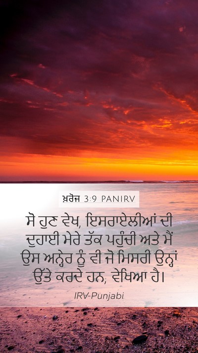 ਖ਼ਰੋਜ 3:9 PANIRV Bible Verse Image