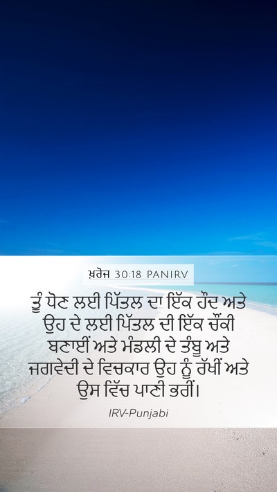 ਖ਼ਰੋਜ 30:18 PANIRV Bible Verse Image