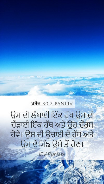 ਖ਼ਰੋਜ 30:2 PANIRV Bible Verse Image
